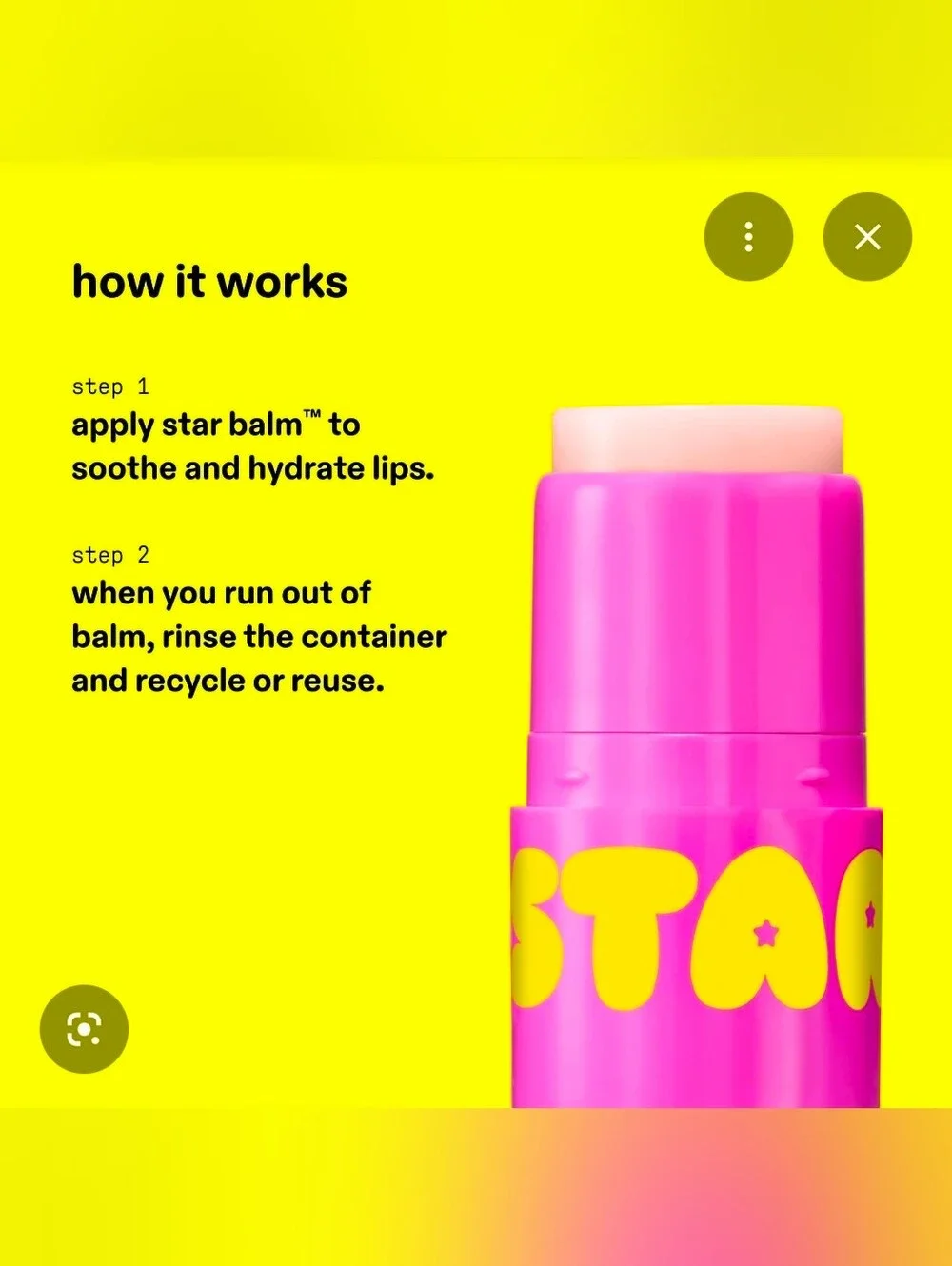 Star Balm Starfruit Lip Balm - 0.15oz BNIB